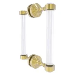 Allied Brass Pacific Grove Satin Brass 8-in Hinged Shower Door Handle