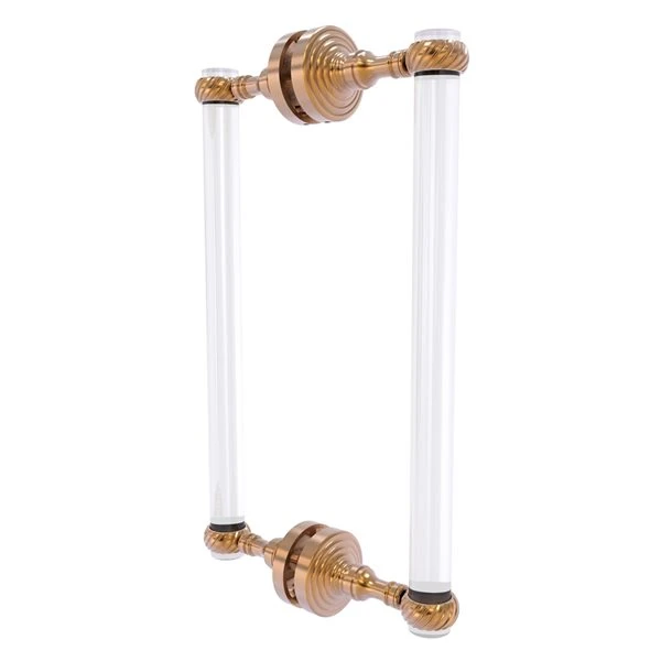 Allied Brass Pacific Grove 12-in Hinged Shower Door Handle - Brushed Bronze