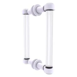 Allied Brass Clearview White 8-in Hinged Shower Door Handle