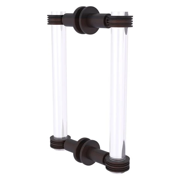 Allied Brass Clearview 8-in Hinged Shower Door Handle In Venetian Bronze Finish