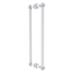 Allied Brass Contemporary 18-in Hinged Shower Door Handle - White Finish