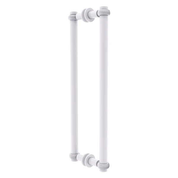 Allied Brass Contemporary 18-in Hinged Shower Door Handle - White Finish