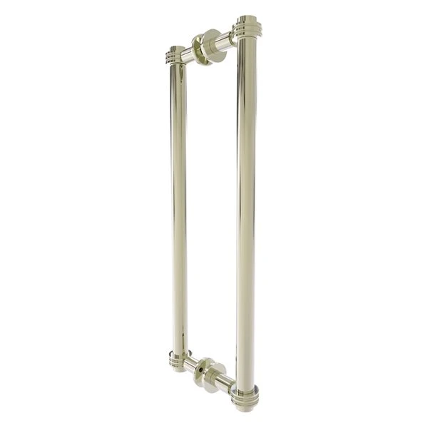 Allied Brass Contemporary 18-in Hinged Shower Door Handle In Polished Nickel Finish