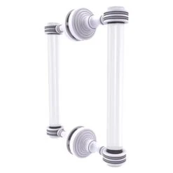 Allied Brass Pacific Grove 8-in Hinged Shower Door Handle In White