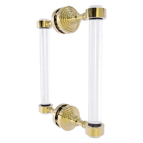 Allied Brass Pacific Grove Brass-Plated 8-in Hinged Shower Door Handle