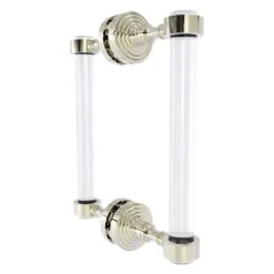 Allied Brass Pacific Grove Polished Nickel 8-in Hinged Shower Door Handle