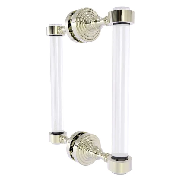 Allied Brass Pacific Grove Polished Nickel 8-in Hinged Shower Door Handle