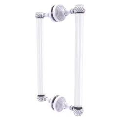 Allied Brass Pacific Grove 12-in Hinged Shower Door Handle - White