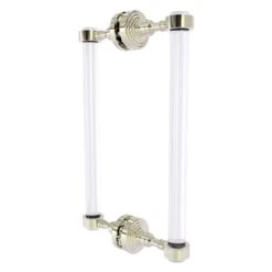 Allied Brass Pacific Grove Polished Nickel 12-in Hinged Shower Door Handle