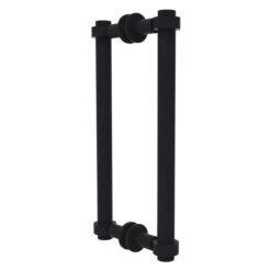 Allied Brass Contemporary Matte Black 12-in Hinged Shower Door Handle