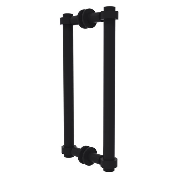 Allied Brass Contemporary Matte Black 12-in Hinged Shower Door Handle