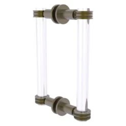 Allied Brass Clearview 8-in Hinged Shower Door Handle In Antique Brass Finish