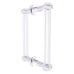 Allied Brass Clearview 8-in Hinged Shower Door Handle - Polished Chrome Finish