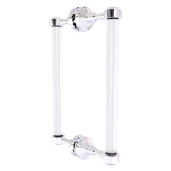 Allied Brass Pacific Grove Polished Chrome 12-in Hinged Shower Door Handle