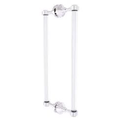 Allied Brass Pacific Grove Polished Chrome 18-in Hinged Shower Door Pull With Grooved Accents