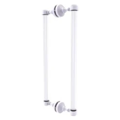 Allied Brass Pacific Grove Matte White 18-in Hinged Shower Door Pull