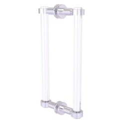 Allied Brass Clearview Collection Satin Chrome 12-in Hinged Shower Door Pull