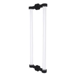 Allied Brass Clearview Collection Matte Black 18-in Hinged Shower Door Pull