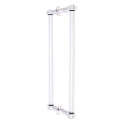 Allied Brass Clearview Collection Polished Chrome 18-in Hinged Shower Door Pull With Grooved Accents