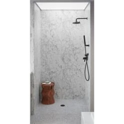 Wetwall 36-in X 96-in Marmafino Shower Wall Panel Kit