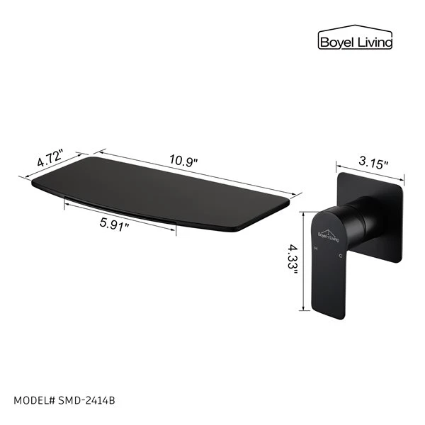 Boyel Living 1- Handle Solid Brass Lavatory Faucet In Brushed Gold