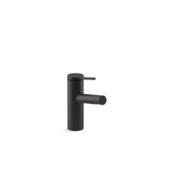 KOHLER Elate Matte Black 1-Handle Single Hole WaterSense Labelled Bathroom Sink Faucet With Drain