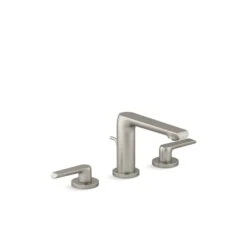 KOHLER Avid Brushed Nickel 2-Handle Widespread Bathroom Sink Faucet With Drain