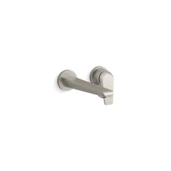 KOHLER Avid Brushed Nickel 1-Handle Wall Mount WaterSense Labelled Bathroom Sink Faucet