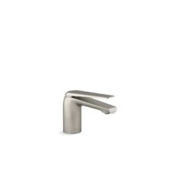 KOHLER Avid Brushed Nickel 1-Handle Single Hole WaterSense Labelled Bathroom Sink Faucet With Drain