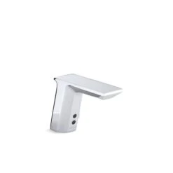 KOHLER Geometric Polished Chrome Touchless Single Hole Bathroom Sink Faucet