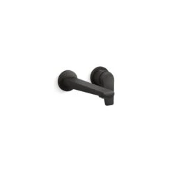KOHLER Avid Matte Black 1-Handle Wall Mount WaterSense Labelled Bathroom Sink Faucet