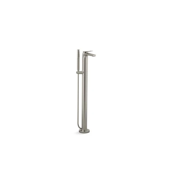 KOHLER Avid Brushed Nickel 1-Handle Residential Freestanding Bathtub Faucet - Hand Shower Included