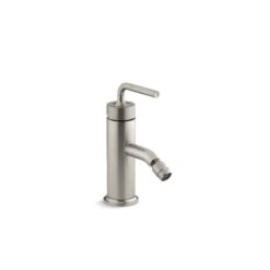 KOHLER Purist Brushed Nickel Horizontal Spray Bidet Faucet With Straight Lever Handle