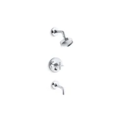 KOHLER Purist Polished Chrome Shower And Bathtub Faucet