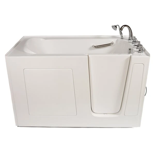 MBTubs Mobility 30-in X 60-in White Gelcoat/Fibreglass Rectangular Right-hand Walk-in Combination Bathtub (Faucet Included) - Image 3
