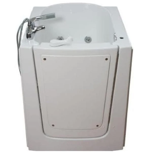 MBTubs Mobility 33-in X 38-in White Gelcoat/Fibreglass Rectangular Right-hand Walk-in Whirlpool Bathtub (Faucet Included) - Image 3