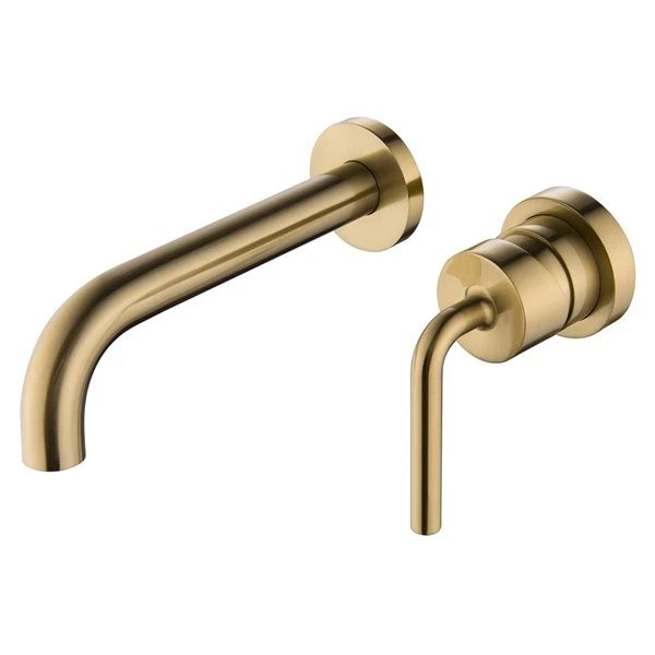 Clihome Polished Gold 1-handle Wall-mount Bathroom Sink Faucet - Image 2