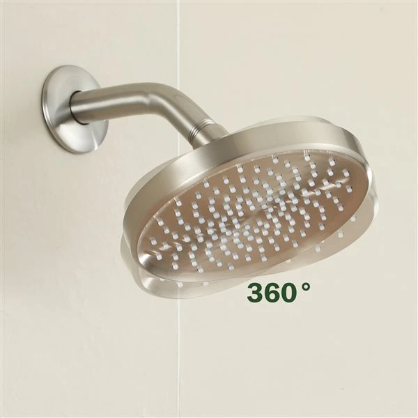 Boyelliving Brushed Nickel 1-spray Shower Head 1.75 GPM (6.6 LPM) - Image 3