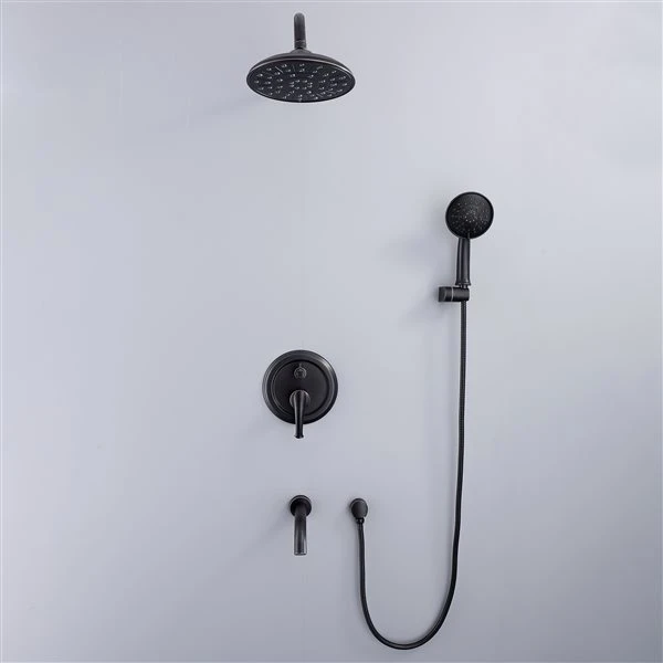 Clihome Oil-rubbed Bronze 1-handle 3-Function ABS Bathtub And Shower Faucet - Valve Included - Image 4