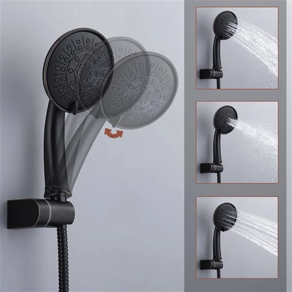 Clihome Oil-rubbed Bronze 1-handle 3-Function ABS Bathtub And Shower Faucet - Valve Included - Image 3