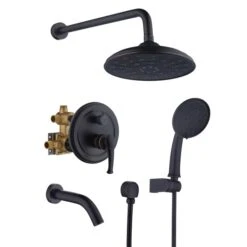 Clihome Oil-rubbed Bronze 1-handle 3-Function ABS Bathtub And Shower Faucet - Valve Included