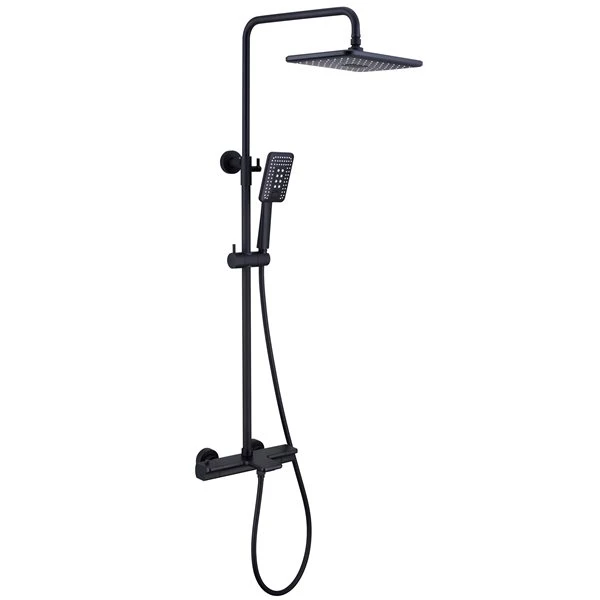 Clihome 3-spray Rain Shower Head And Handheld Shower Combo 2.5 GPM (9.5 LPM) - Matte Black - Image 5