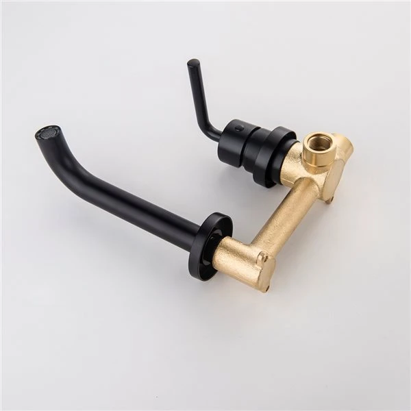 Clihome Matte Black 1-handle Wall-mount Bathroom Sink Faucet - Image 4