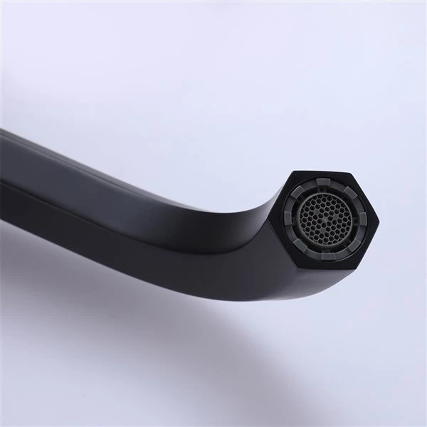 Clihome Matte Black 2-handle Wall-mount Bathroom Sink Faucet (Deck Plate Included) - Image 2