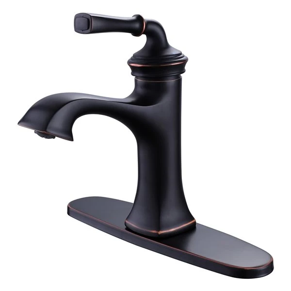 Clihome Oil-rubbed Bronze 1-handle Single Hole Bathroom Sink Faucet