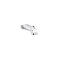 Kohler Pitch 6-in Polished Chrome Wall Mount Bathtub Spout With Diverter