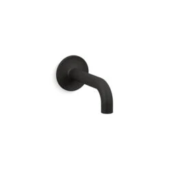 KOHLER Purist 7.75-in Matte Black Wall Mount Bathtub Spout