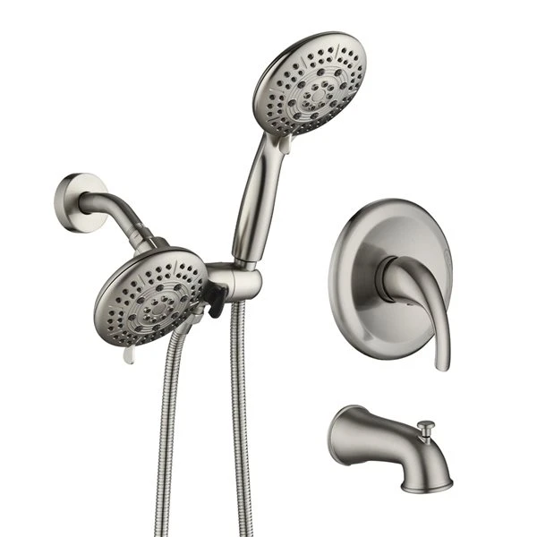 Dornberg Bath Rain Shower Head With Built-in Shower System In Brushed Nickel - Image 2