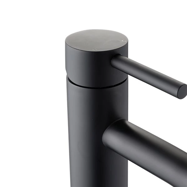 Dornberg Matte Black Single Hole High Bathroom Sink Faucet