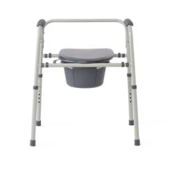 Medline Canada Corporation 22.5-in Steel Commode With Adjustable Seat Height